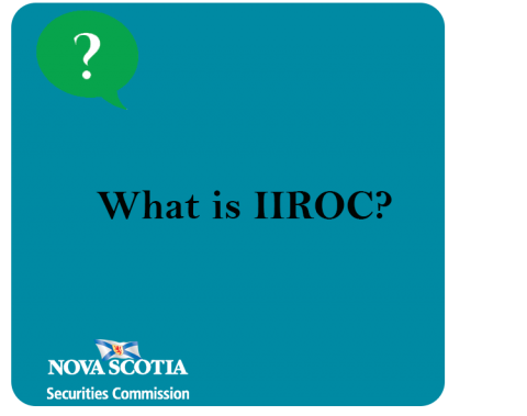 Question of the week What is IIROC Nova Scotia Securities